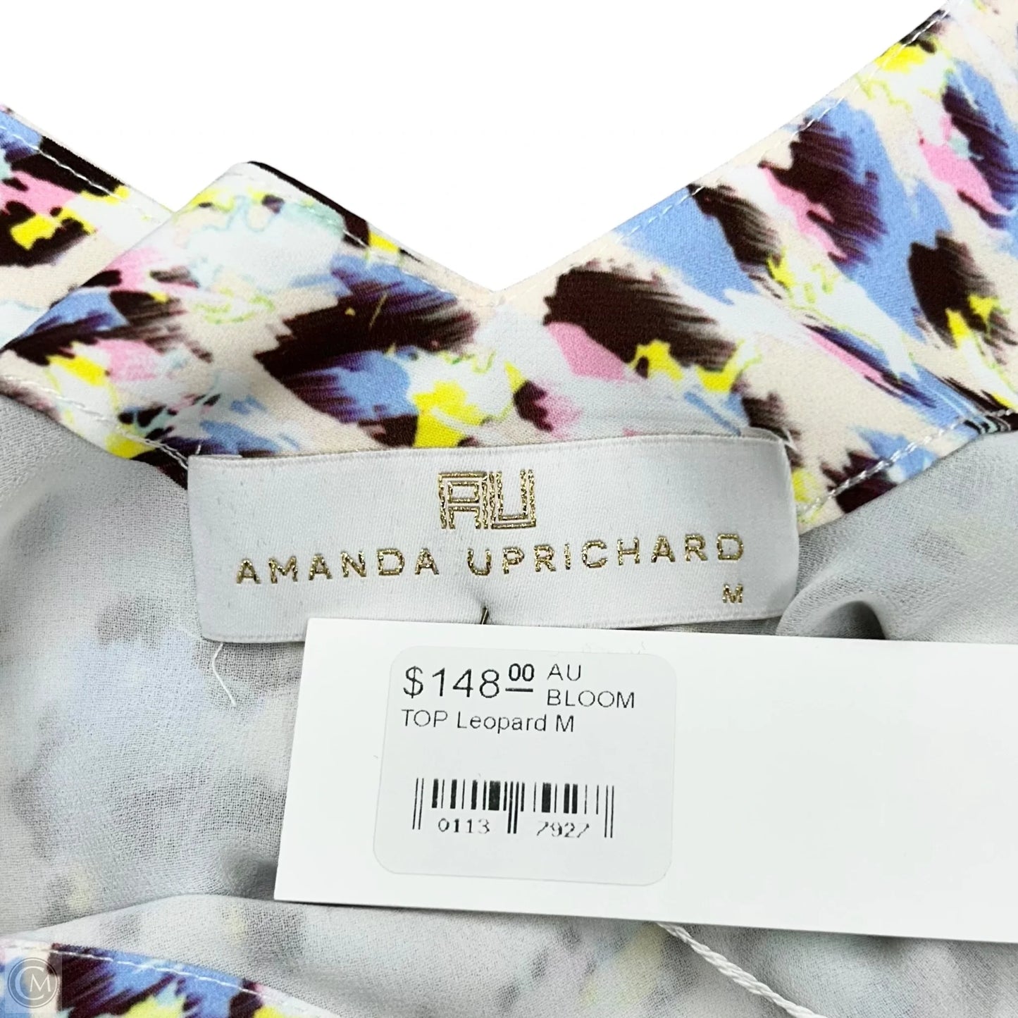 Top Sleeveless Designer By Amanda Uprichard In Print, Size: M