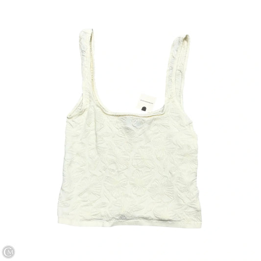 Top Sleeveless By Anthropologie In Ivory, Size: S/M