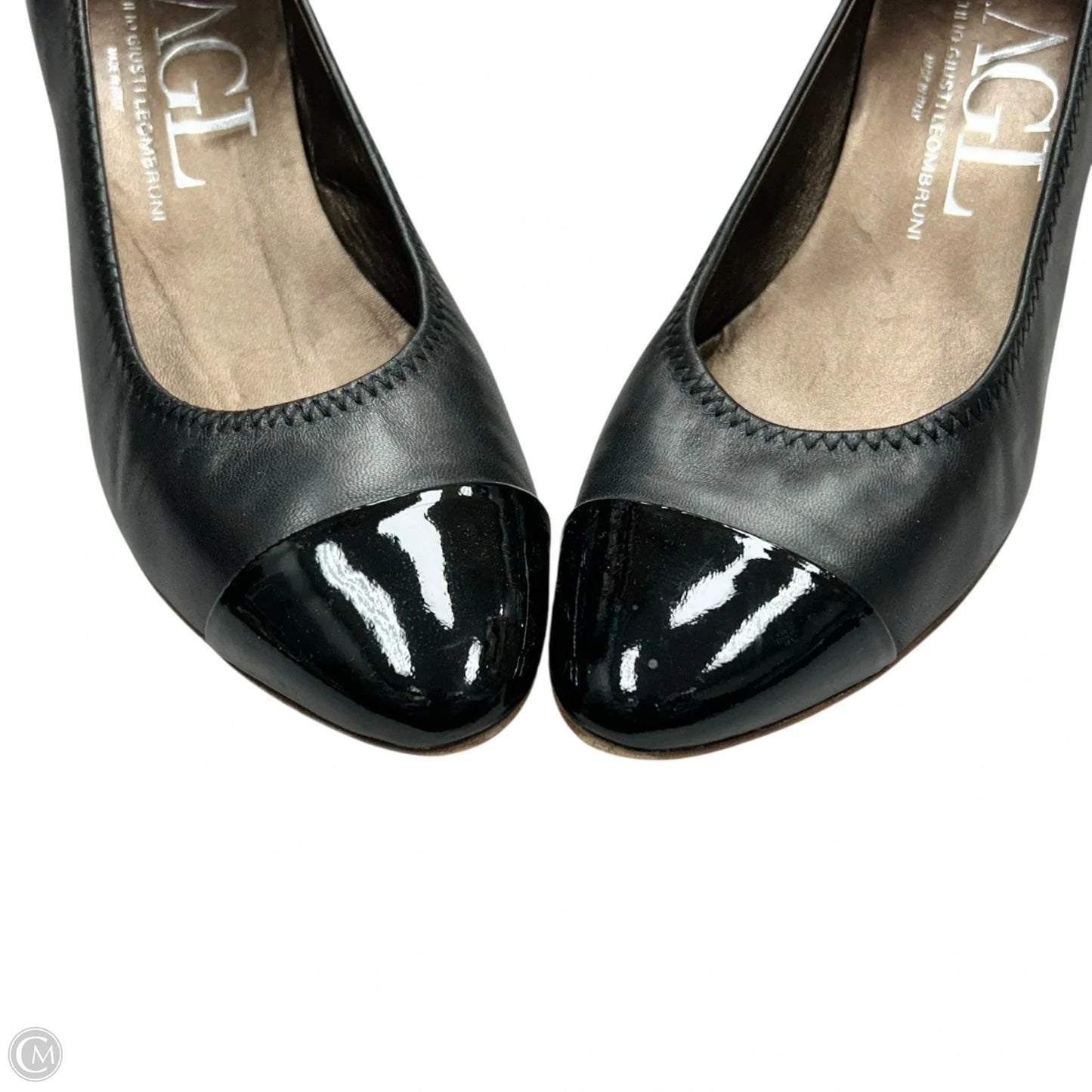 Shoes Heels Block By Agl In Black, Size: 8.5
