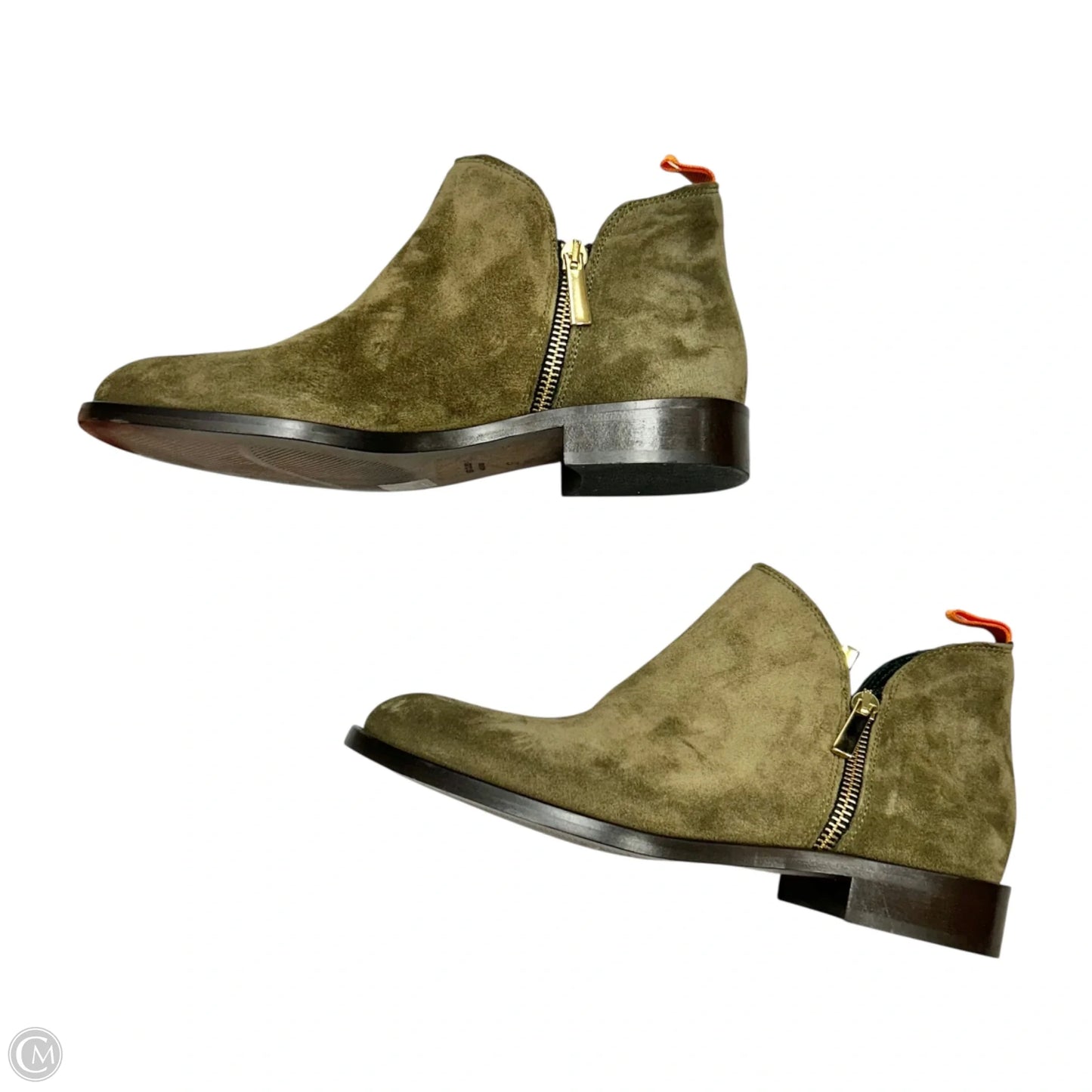Boots Ankle Flats By Beautiisoles Robyn Shreiber In Green, Size: 6.5