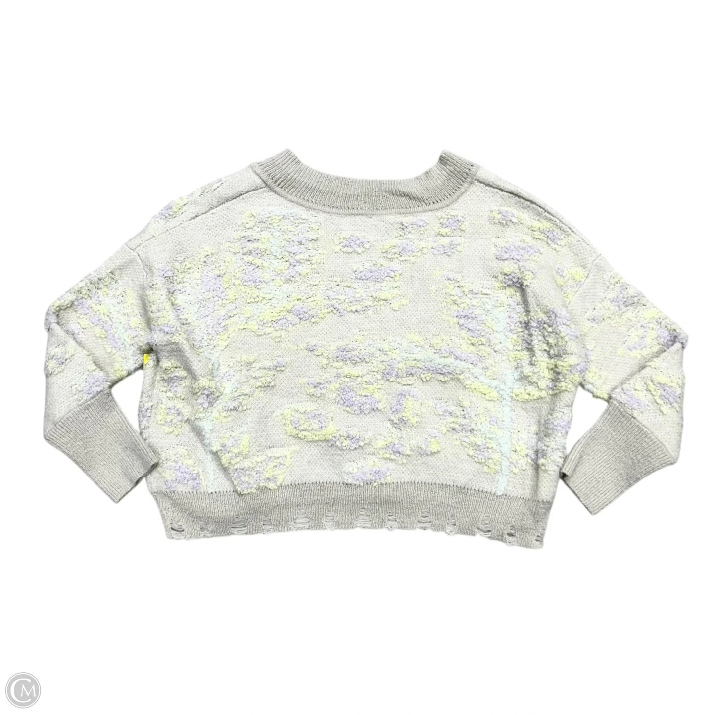 Sweater By Anthropologie In Grey, Size: M