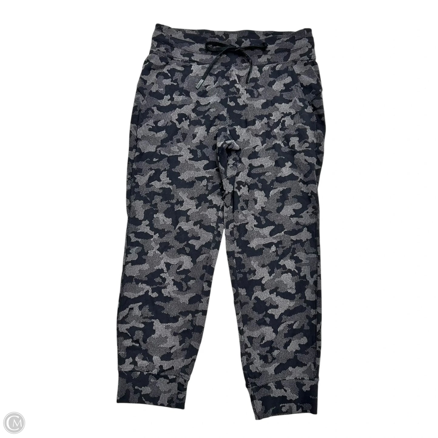 Athletic Pants By Lululemon In Black & Grey, Size: M