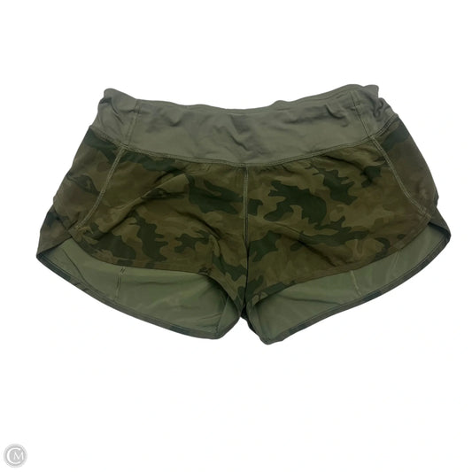 Athletic Shorts By Lululemon In Green, Size: M