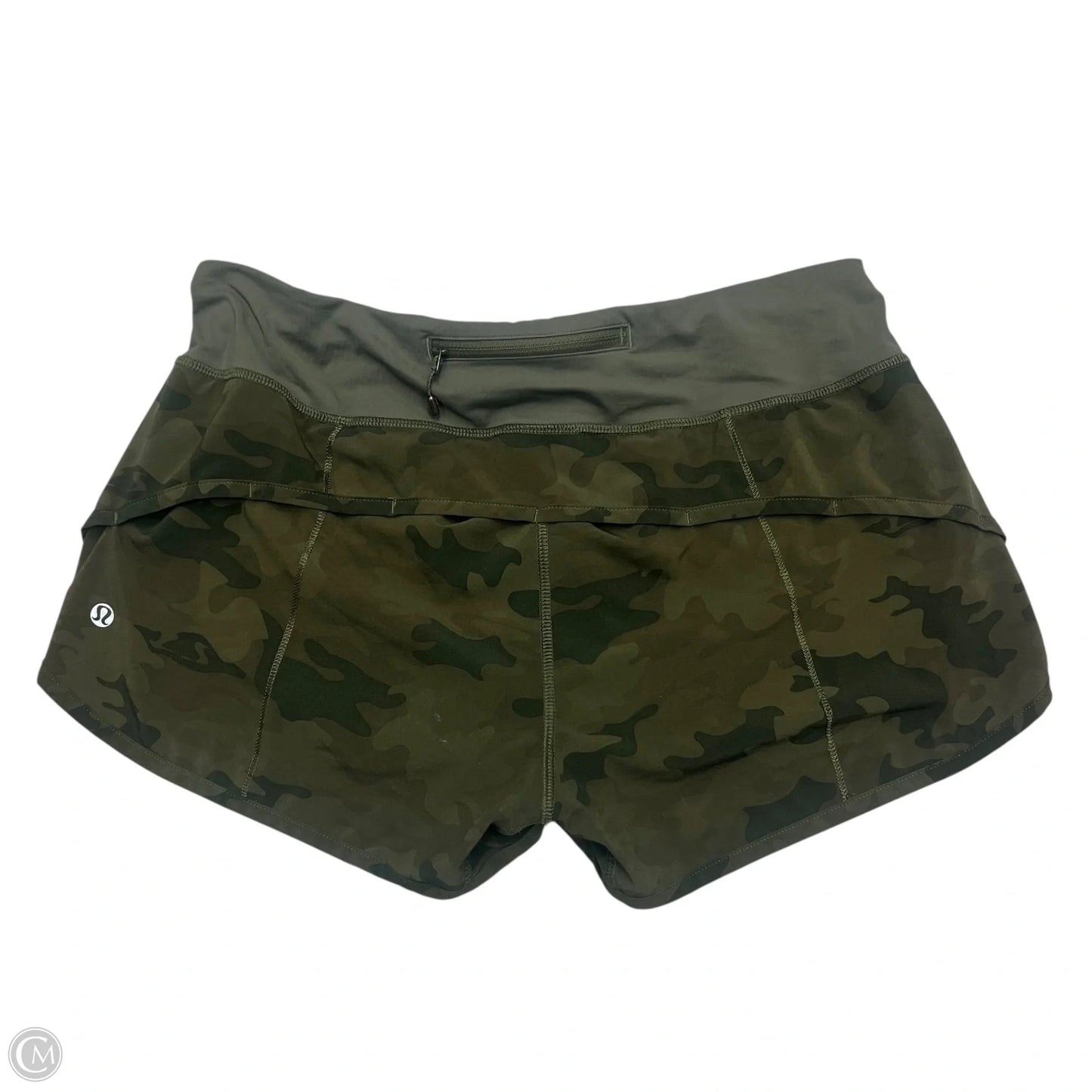 Athletic Shorts By Lululemon In Green, Size: M
