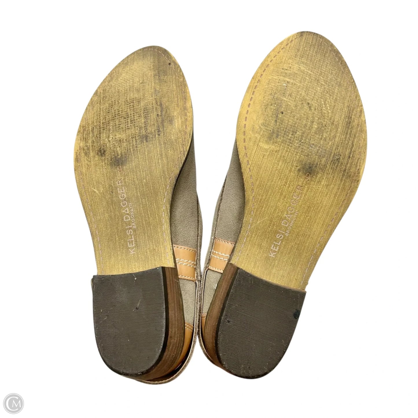 Boots Ankle Flats By Kelsi Dagger In Taupe, Size: 9