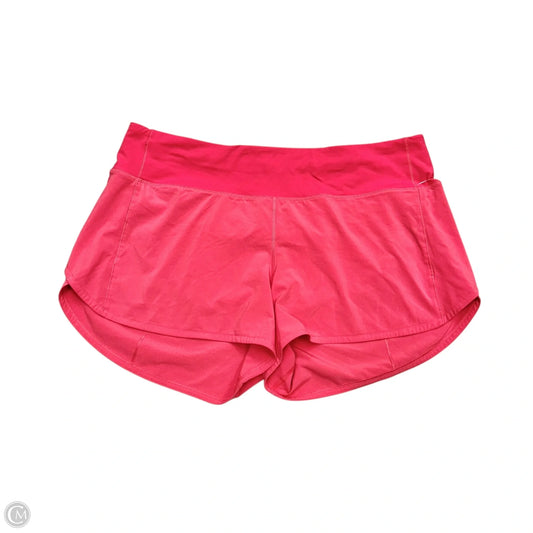 Athletic Shorts By Lululemon In Pink, Size: L