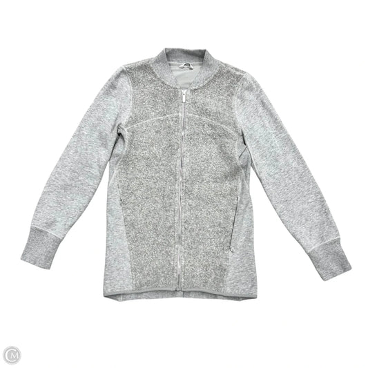 Athletic Jacket By Lululemon In Grey, Size: Xs