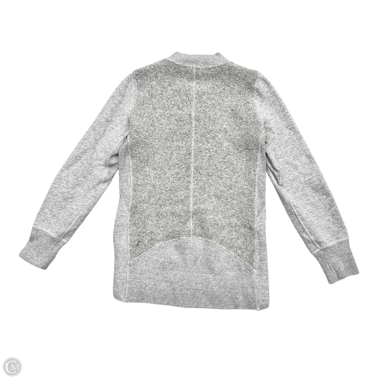 Athletic Jacket By Lululemon In Grey, Size: Xs