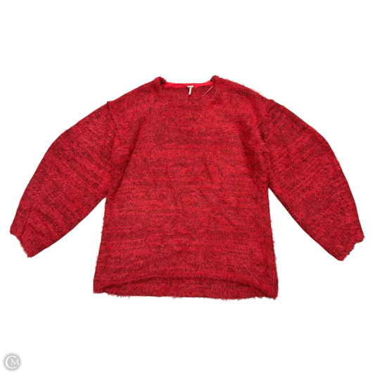 Sweater By Free People In Red, Size: Xl