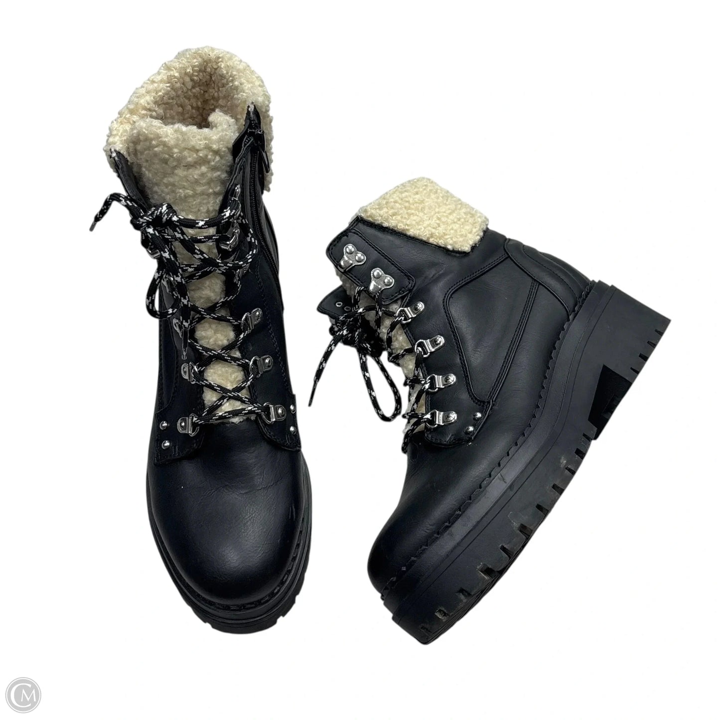 Boots Combat By G By Guess In Black, Size: 11