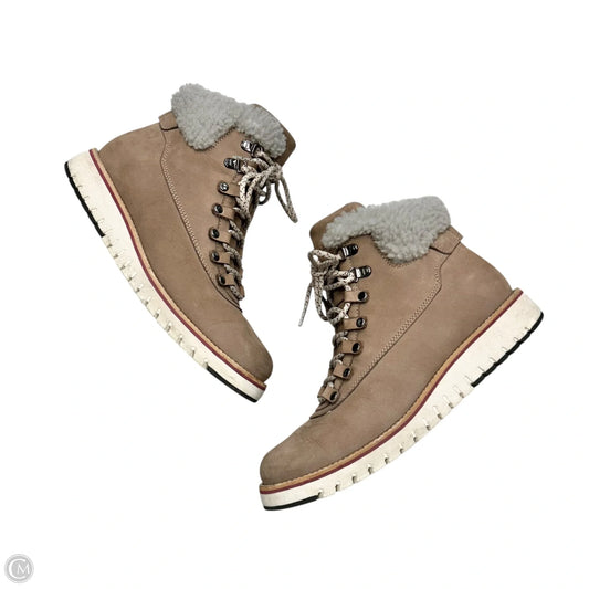 Boots Ankle Flats By Cole-haan In Taupe, Size: 9