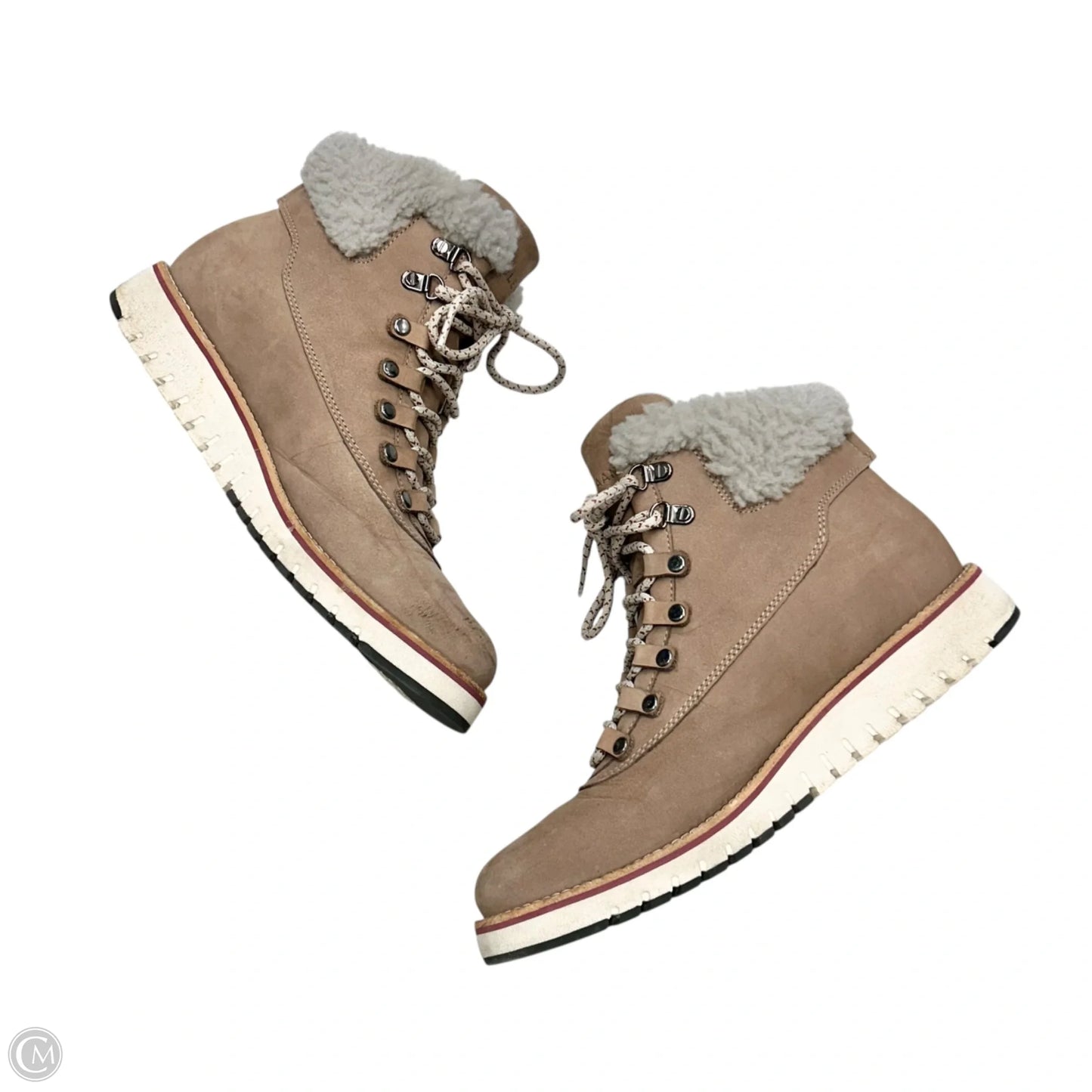 Boots Ankle Flats By Cole-haan In Taupe, Size: 9