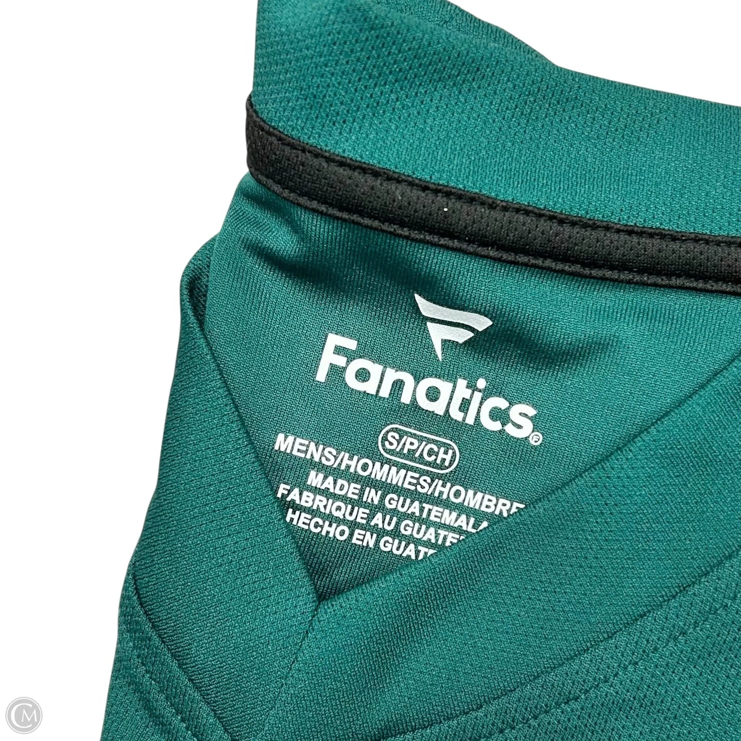 Athletic Top Short Sleeve By Fanatics In Green, Size: S