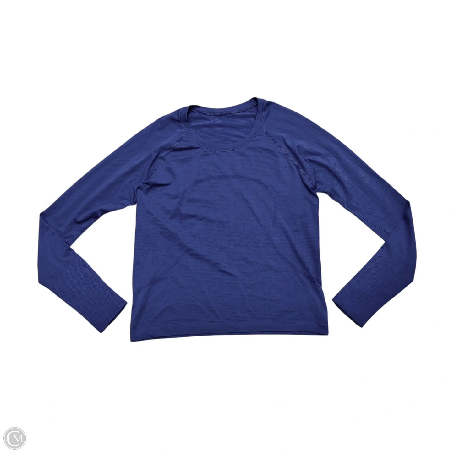 Athletic Top Long Sleeve Crewneck By Lululemon In Blue, Size: M