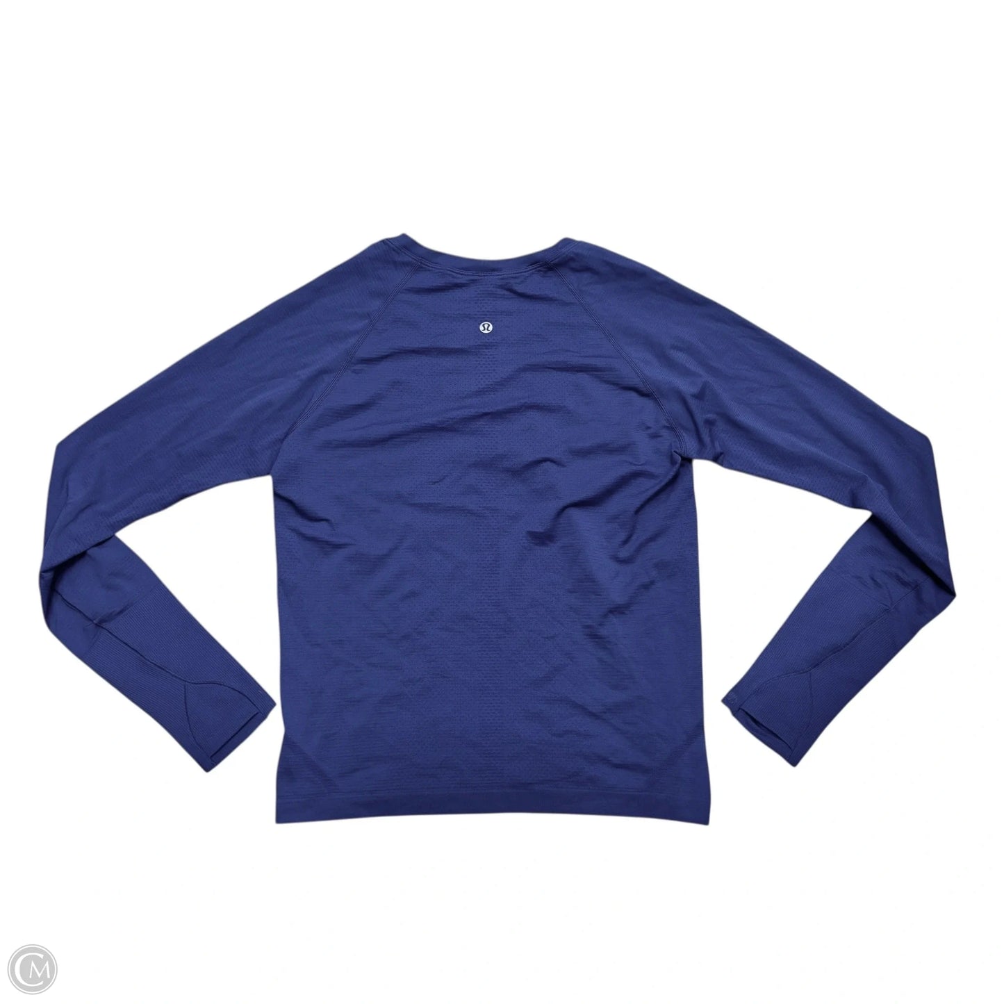 Athletic Top Long Sleeve Crewneck By Lululemon In Blue, Size: M