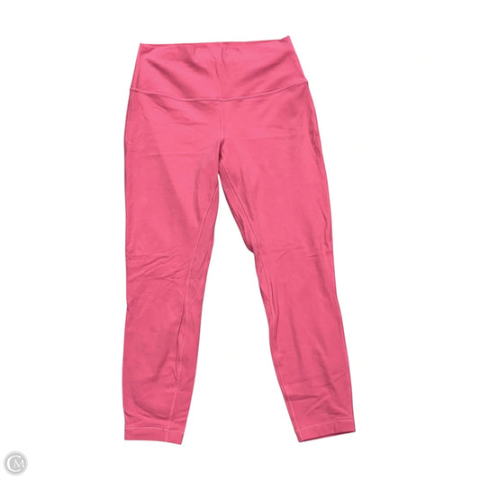 Athletic Leggings By Lululemon In Pink, Size: M