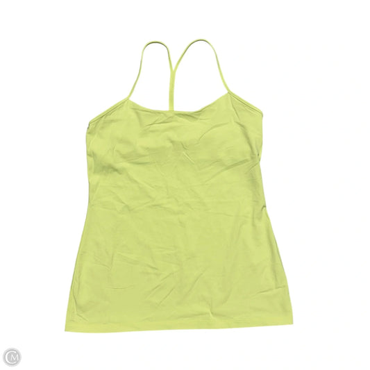 Athletic Tank Top By Lululemon In Yellow, Size: L