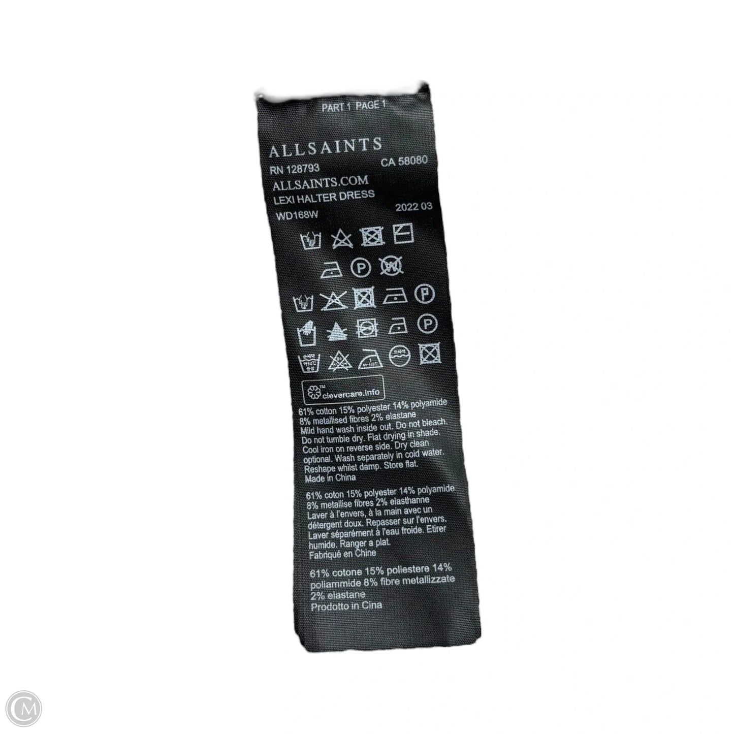 Dress Designer By All Saints In Tan, Size: L