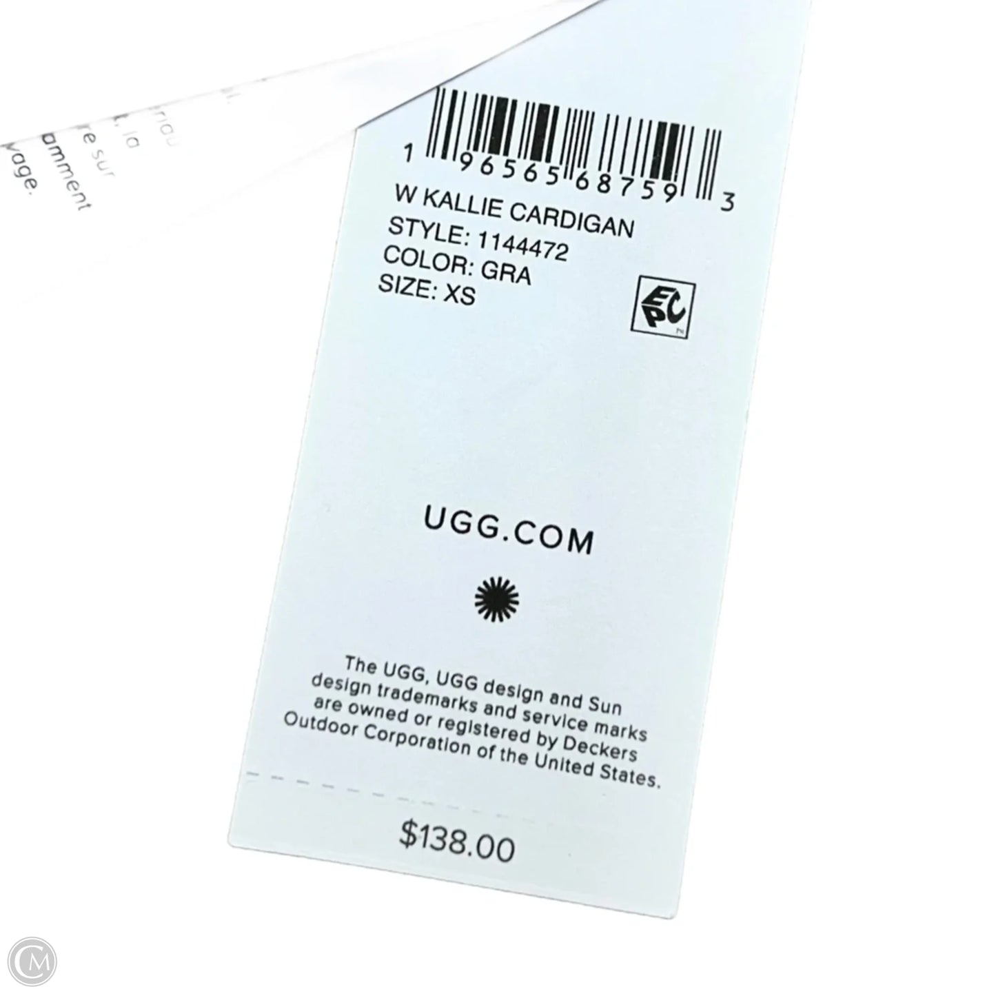 Sweater Cardigan Designer By Ugg In Beige, Size: Xs