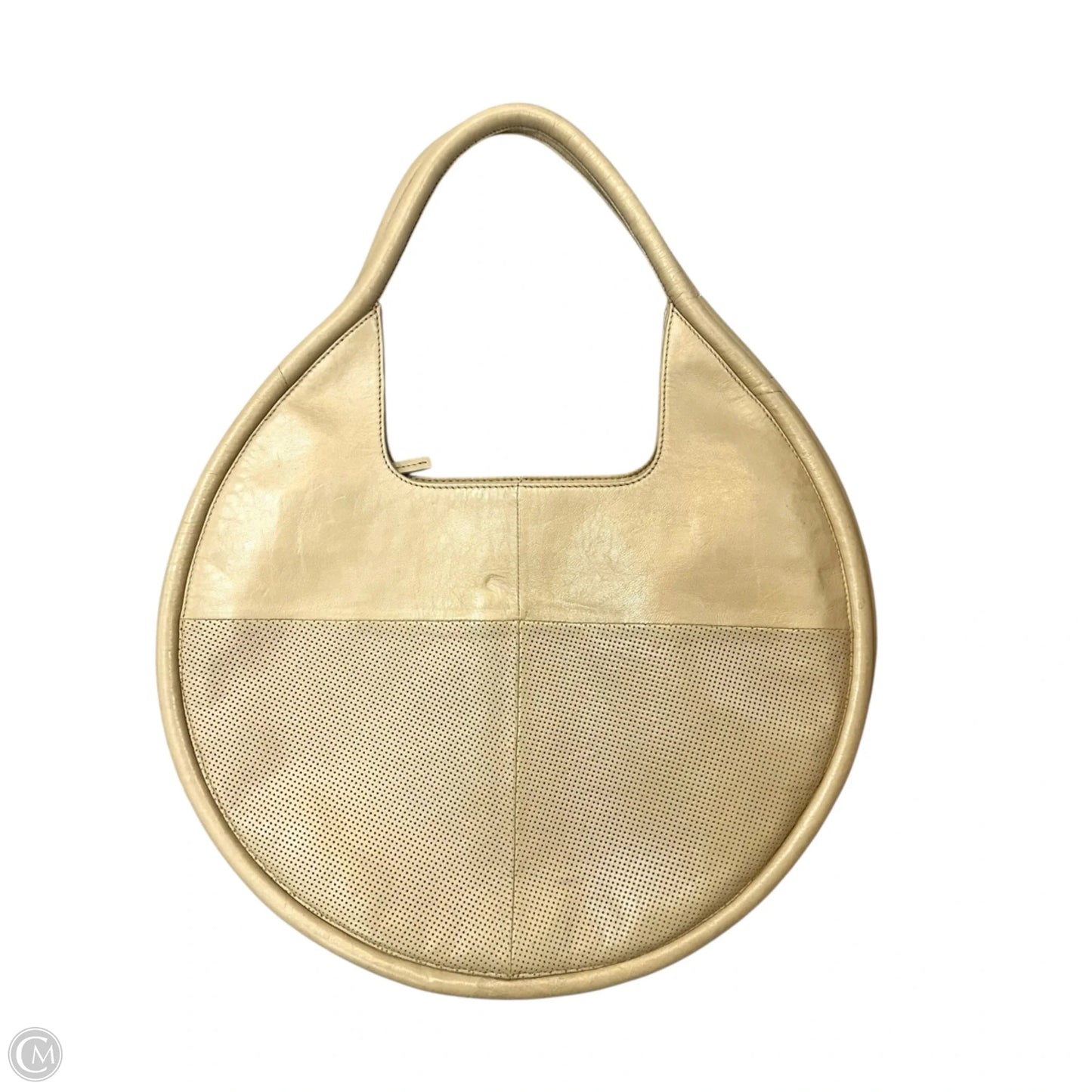 Handbag Leather By Anthropologie, Size: Large