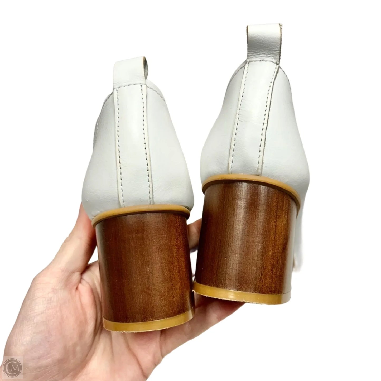 Shoes Heels Block By Anthropologie In White, Size: 6.5