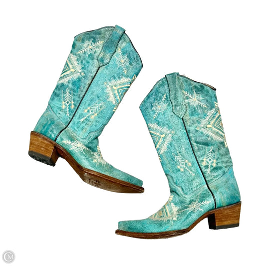 Boots Western By Circle G In Blue, Size: 7