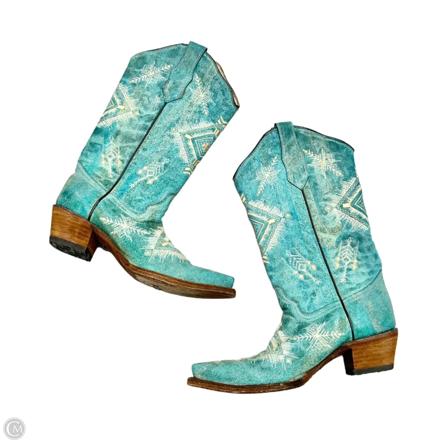 Boots Western By Circle G In Blue, Size: 7