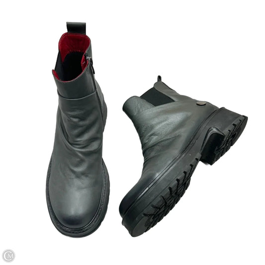 Boots Leather By Santana In Grey, Size: 9.5