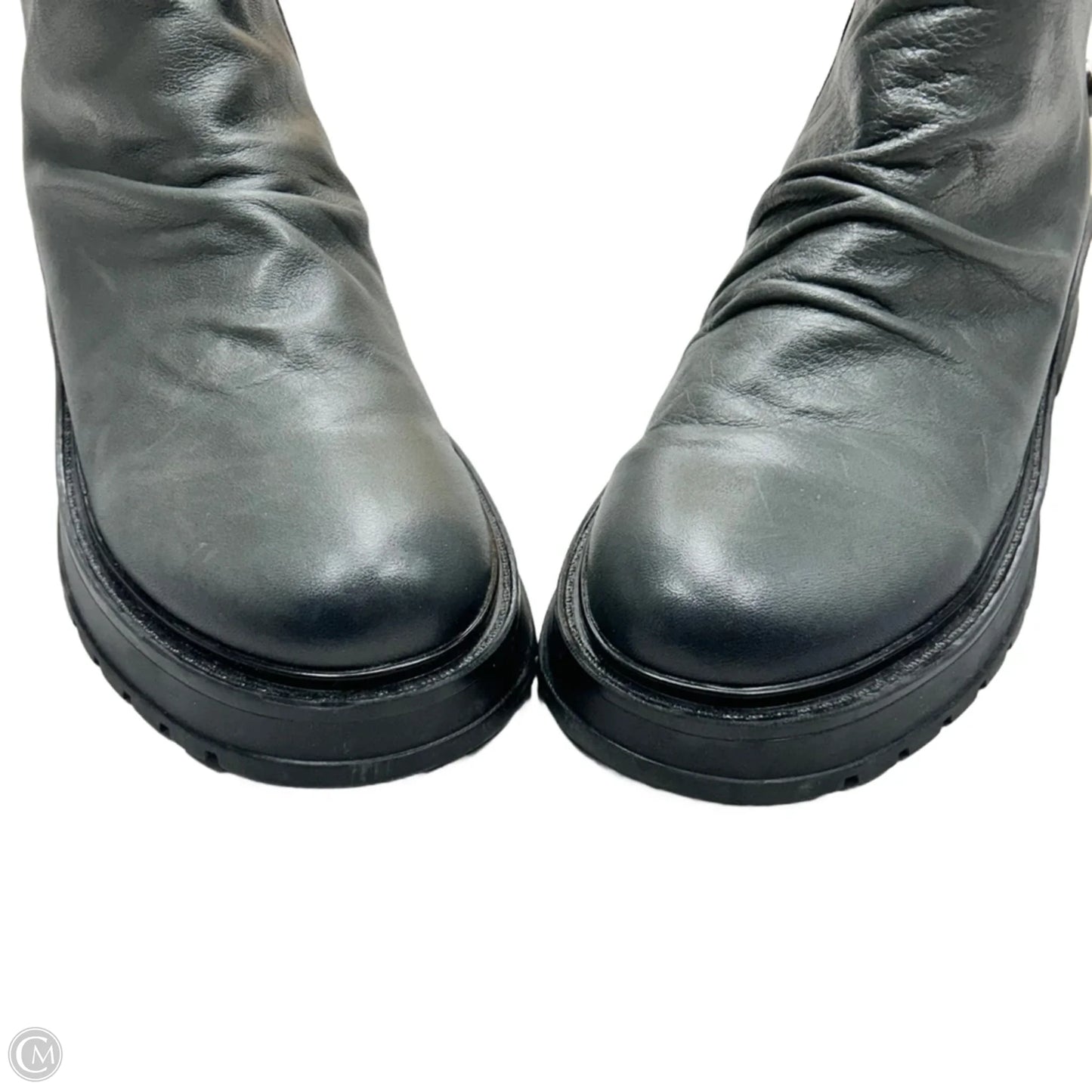 Boots Leather By Santana In Grey, Size: 9.5