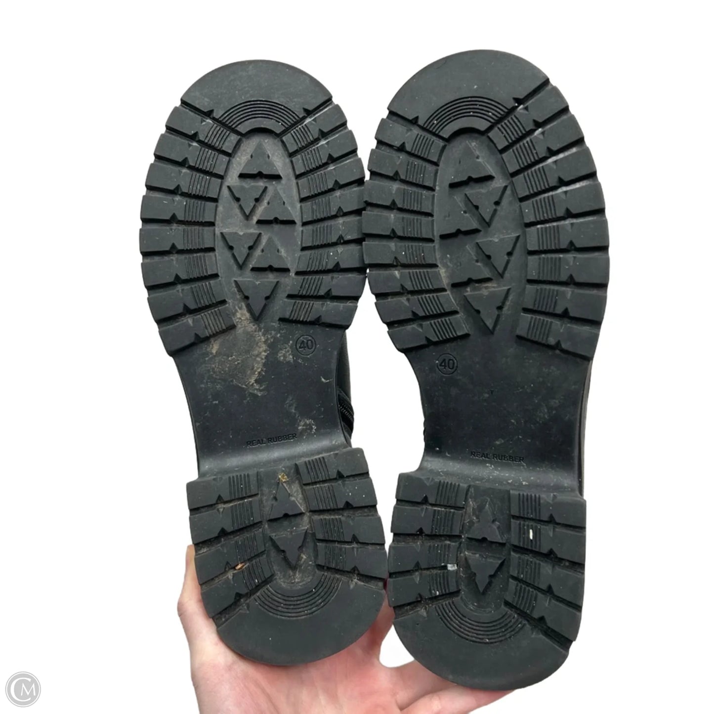 Boots Leather By Santana In Grey, Size: 9.5