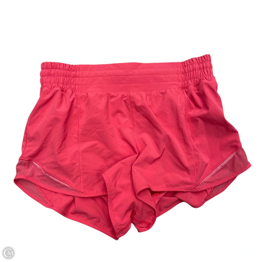 Athletic Shorts By Lululemon In Pink, Size: M
