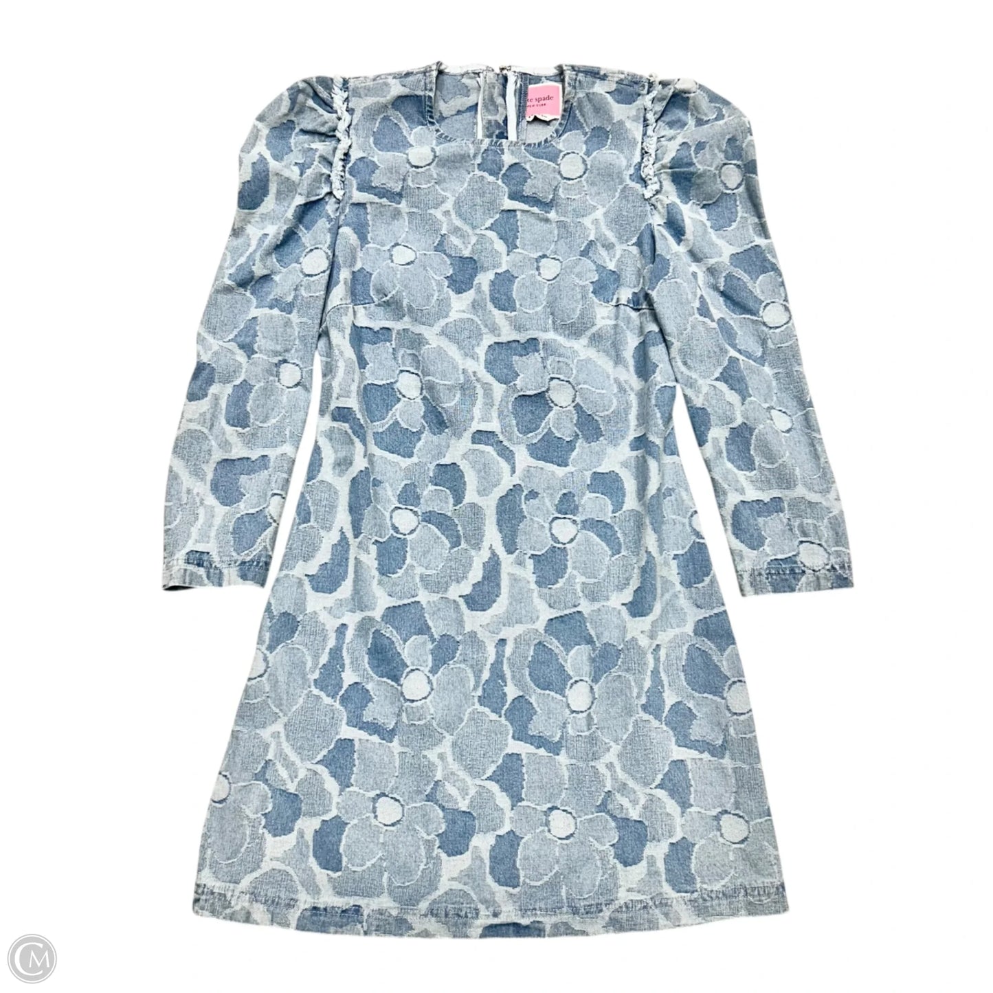 Dress Designer By Kate Spade In Blue Denim, Size: S
