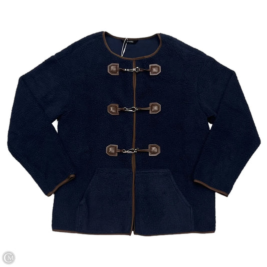 Jacket Faux Fur & Sherpa By Dokotoo In Navy, Size: S