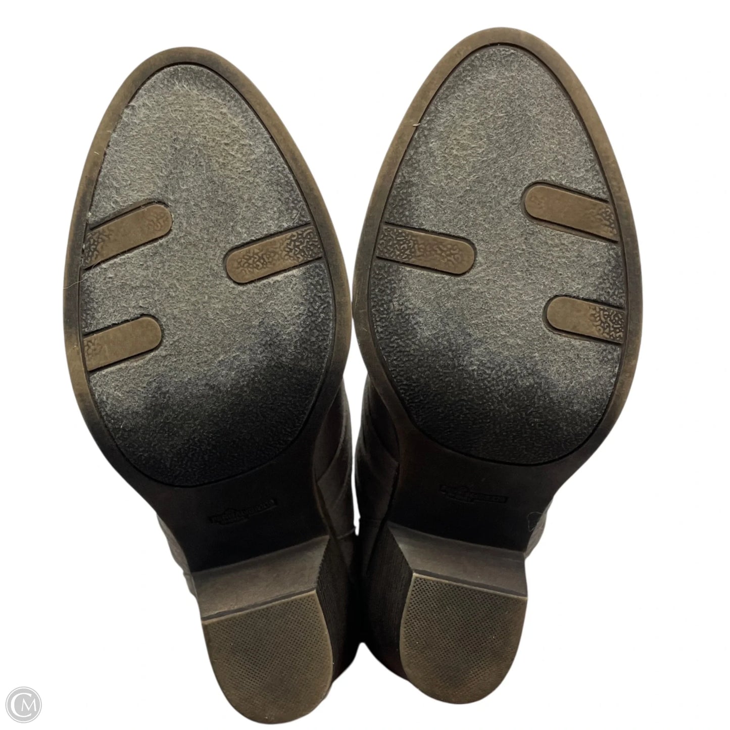 Boots Ankle Heels By Fergalicious In Taupe, Size: 10