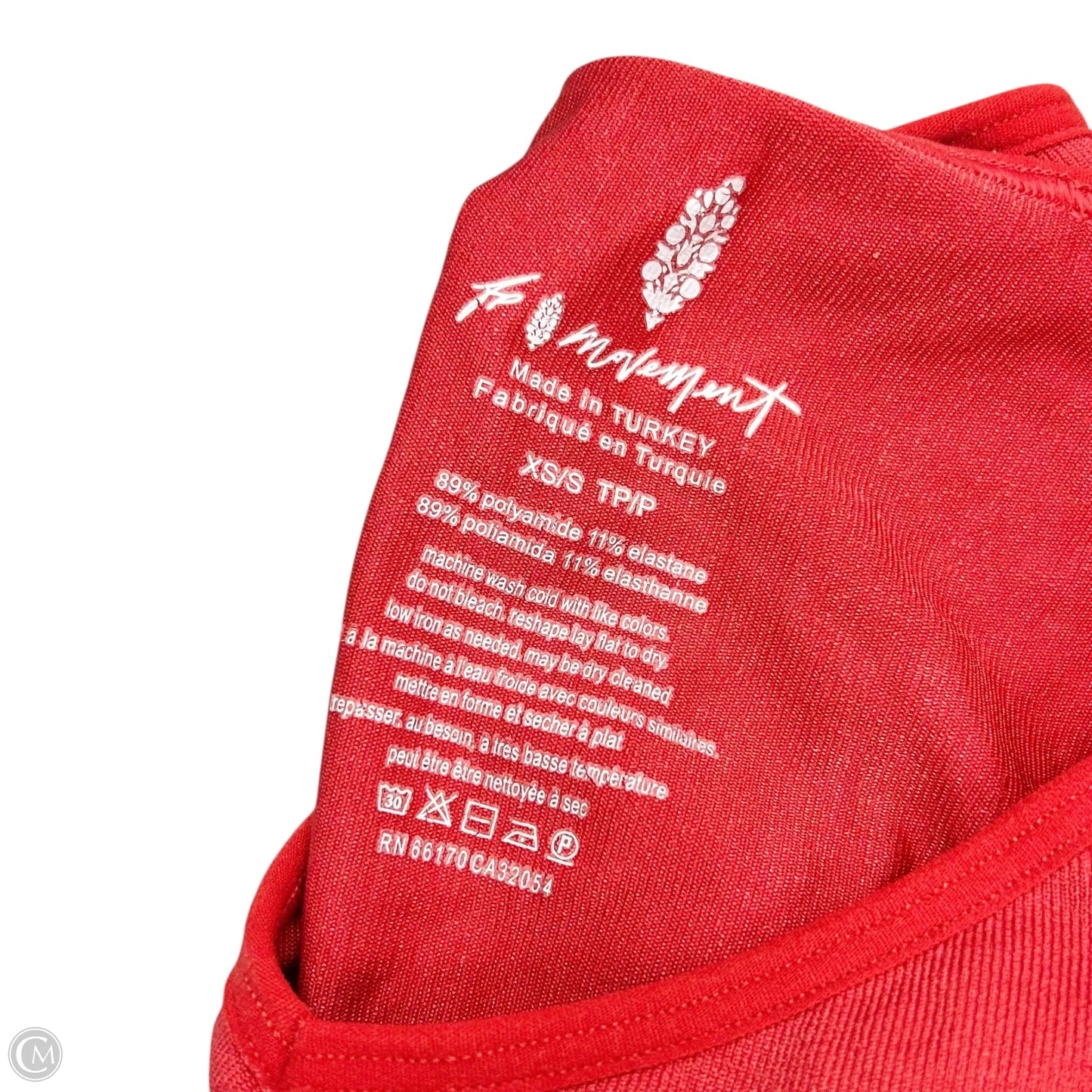 Athletic Top Long Sleeve Crewneck By Free People In Red, Size: Xs/S