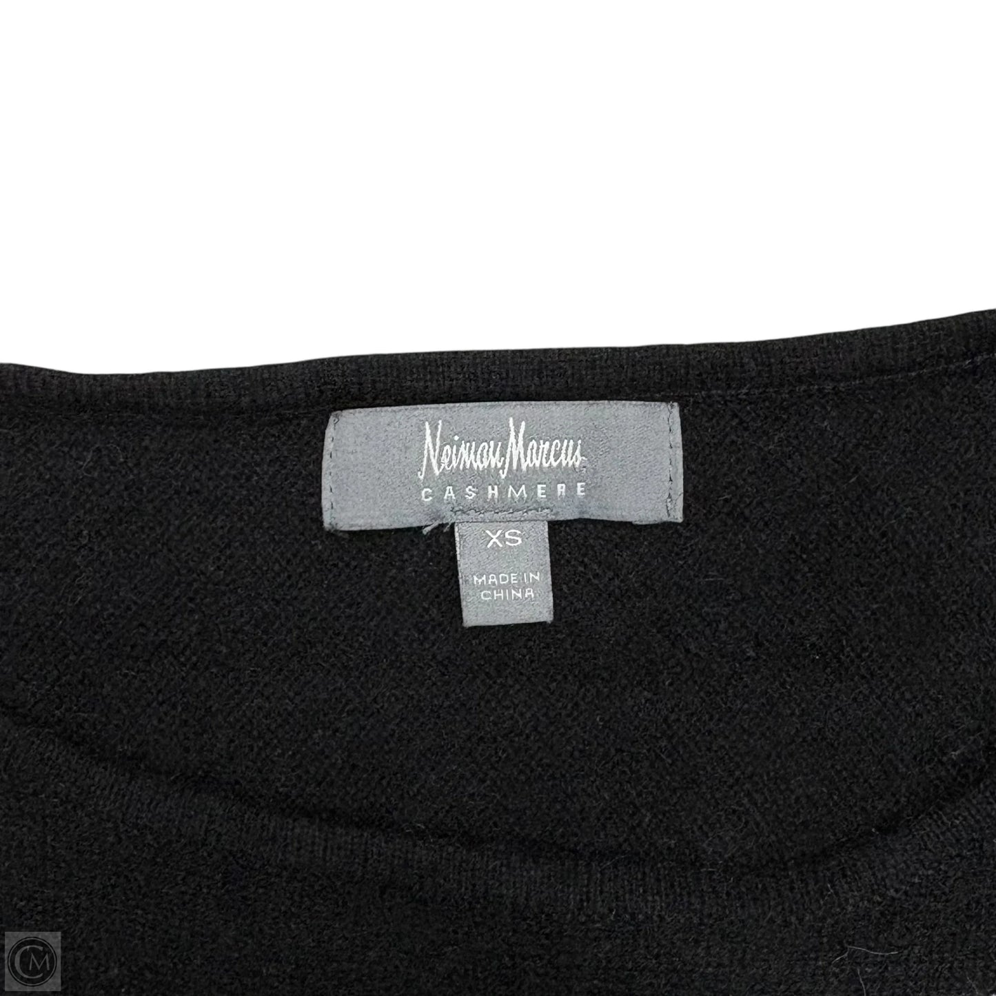 Sweater Designer By Neiman Marcus In Black & Grey, Size: Xs