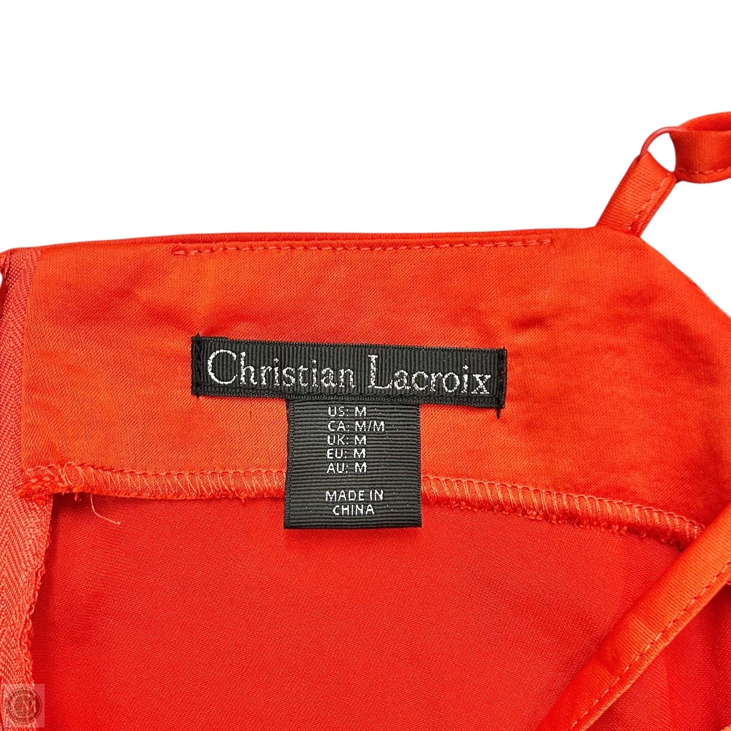 Dress Party Midi By Christian Lacroix In Orange, Size: M