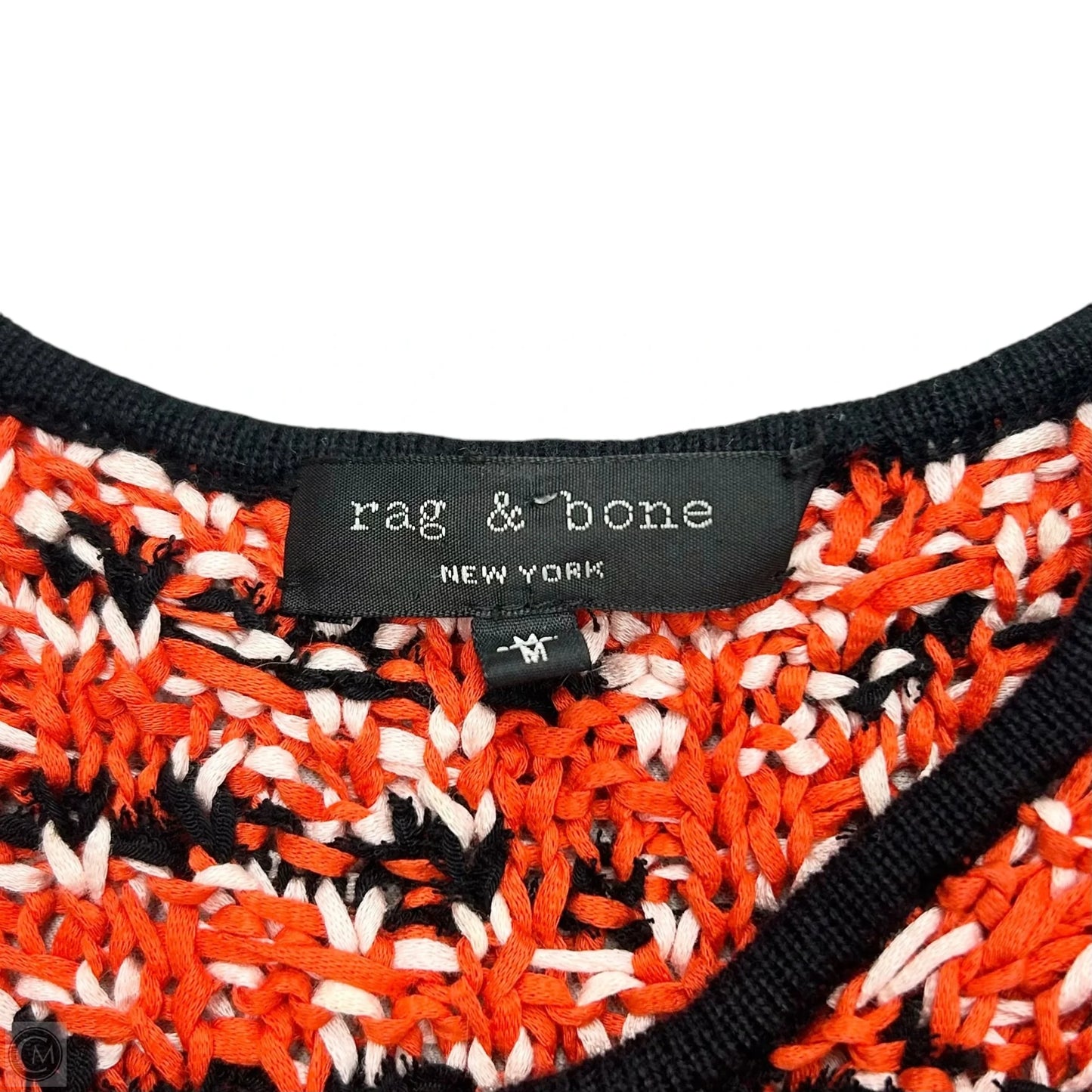 Dress Casual Maxi By Rag And Bone In Black & Orange, Size: M
