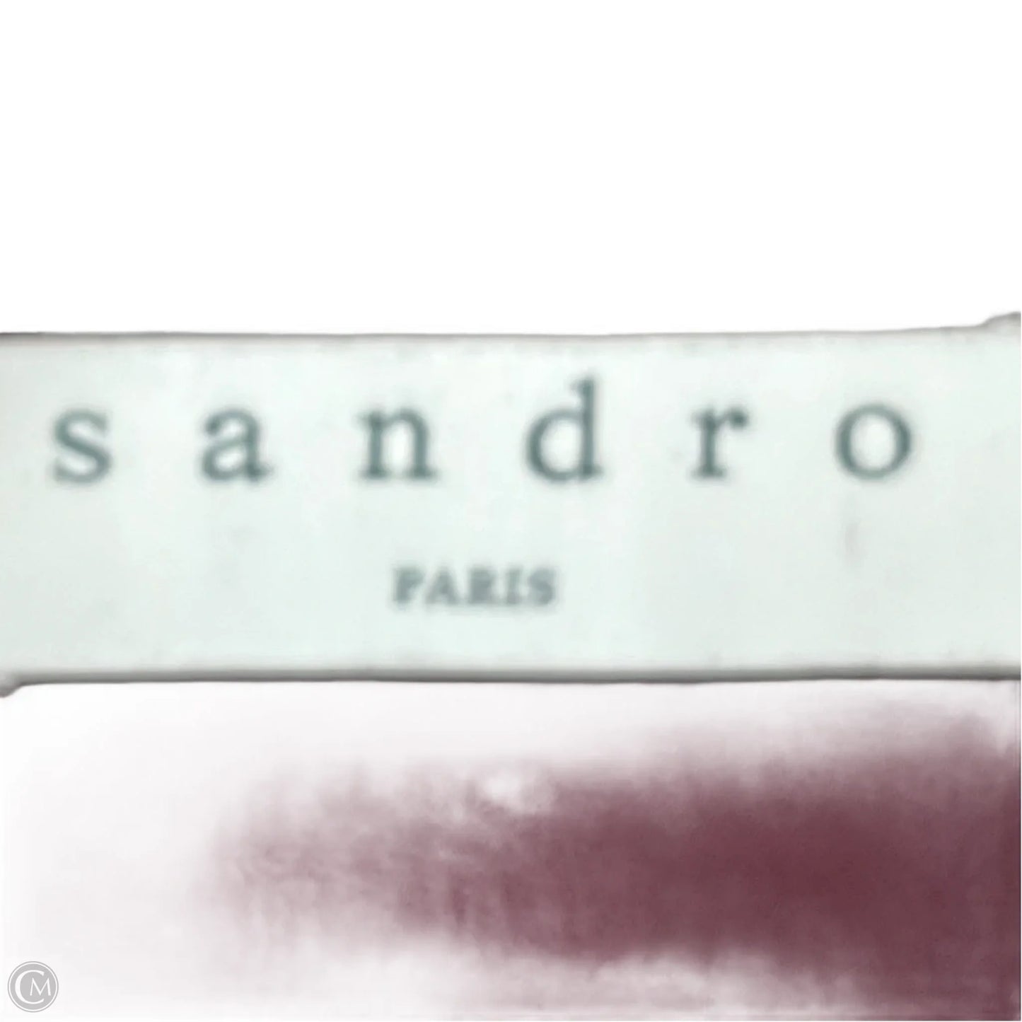 Dress Designer By Sandro In Maroon, Size: M