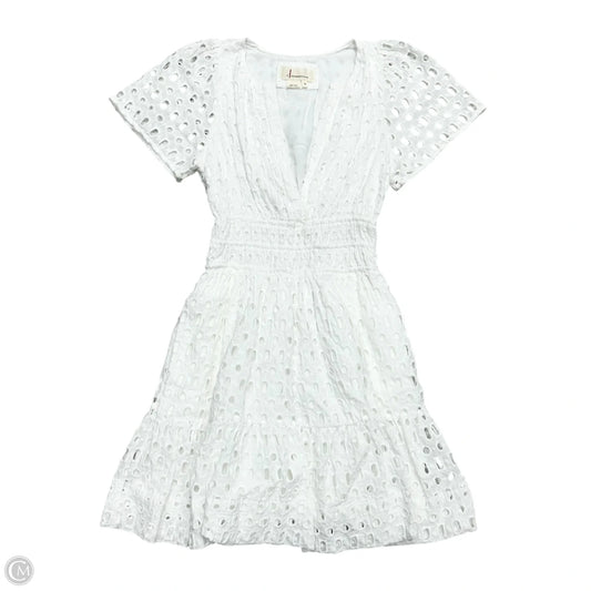 Dress Casual Short By Anthropologie In White, Size: Xs