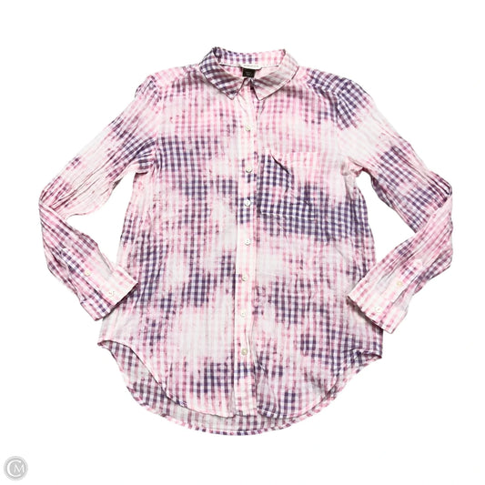 Top Long Sleeve By Pilcro In Pink & Purple, Size: S