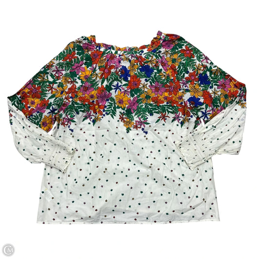 Top Long Sleeve By Talbots In Multi-colored, Size: 1x