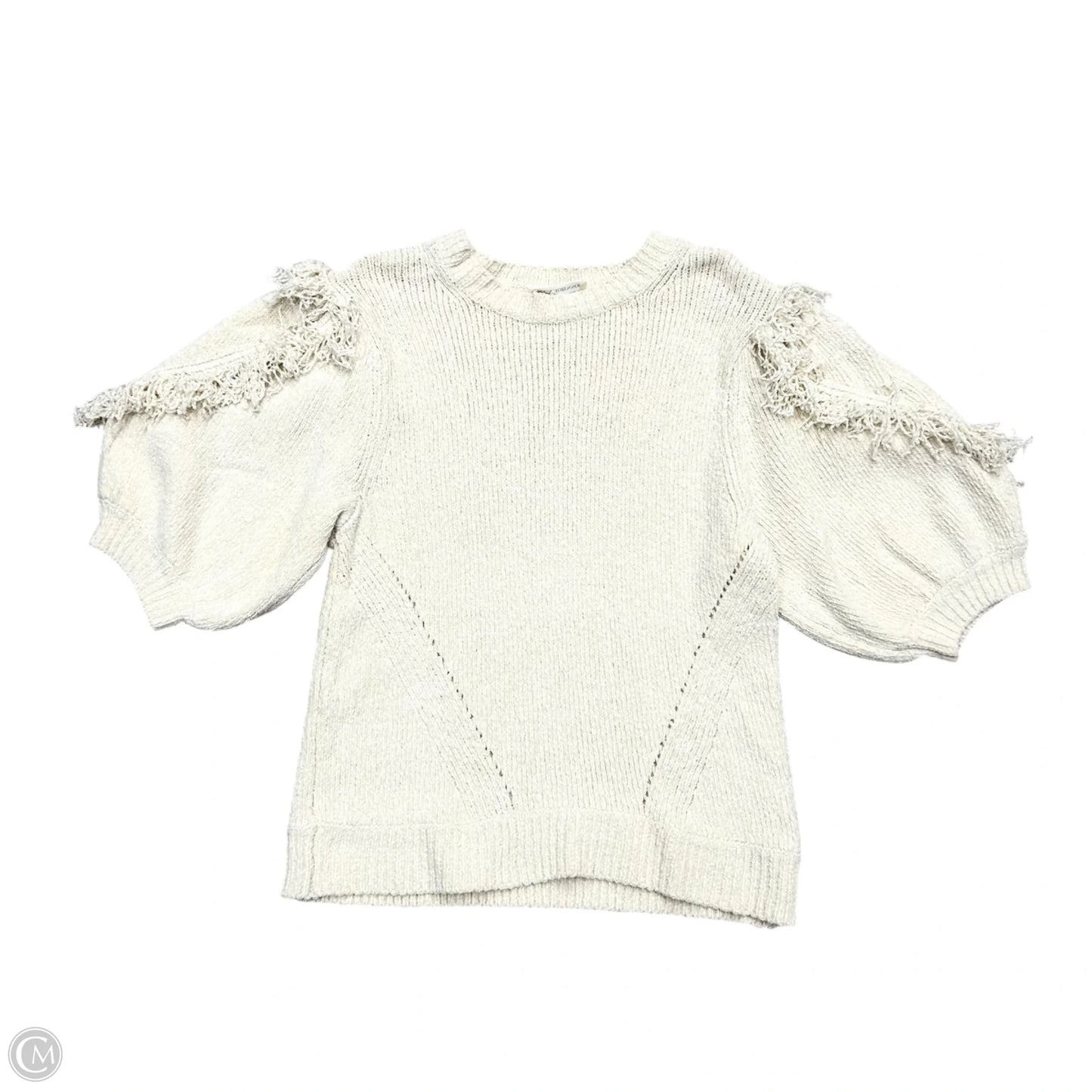Sweater Short Sleeve By Ulla Johnson In Cream, Size: M