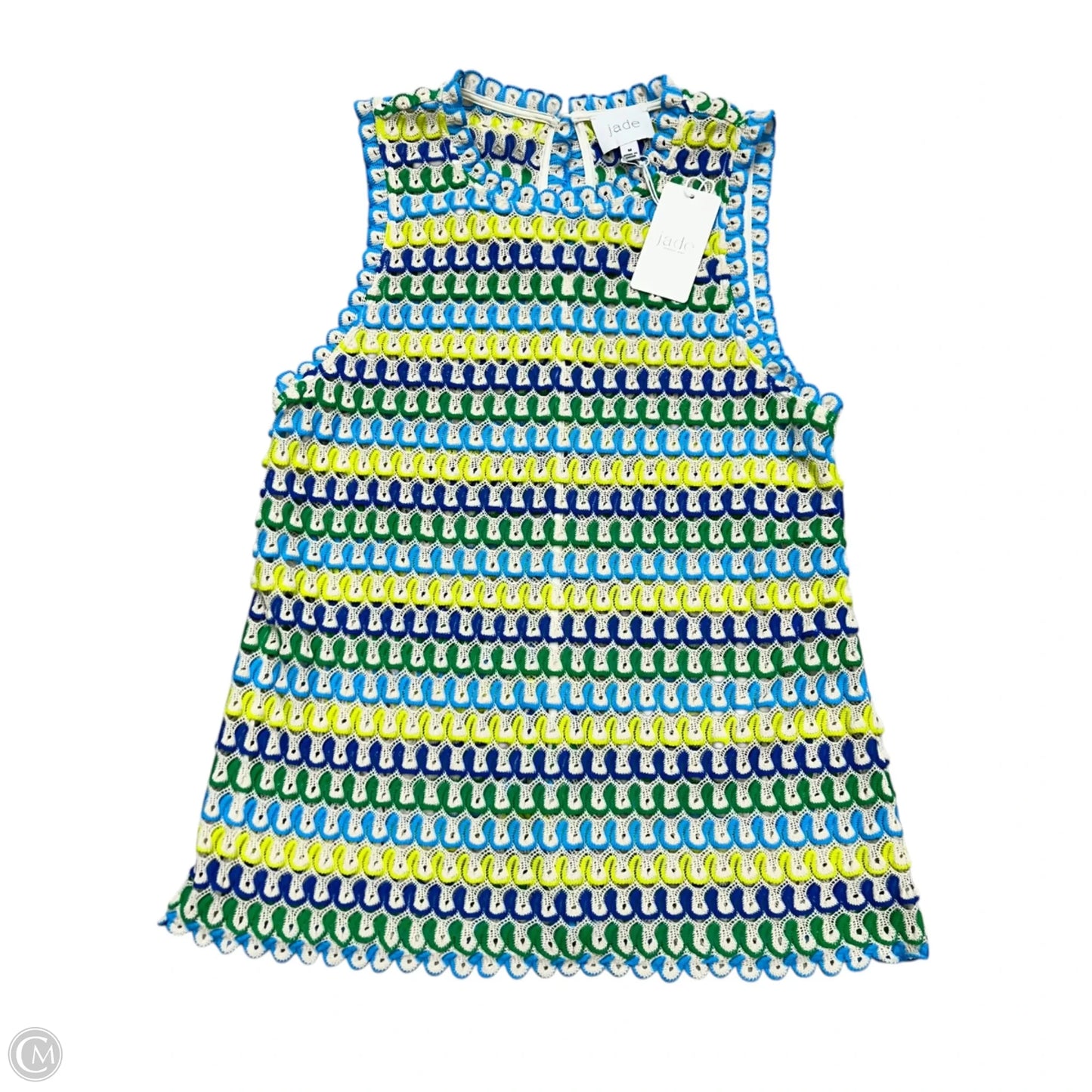 Top Sleeveless By Johnny Was In Blue & Green, Size: M