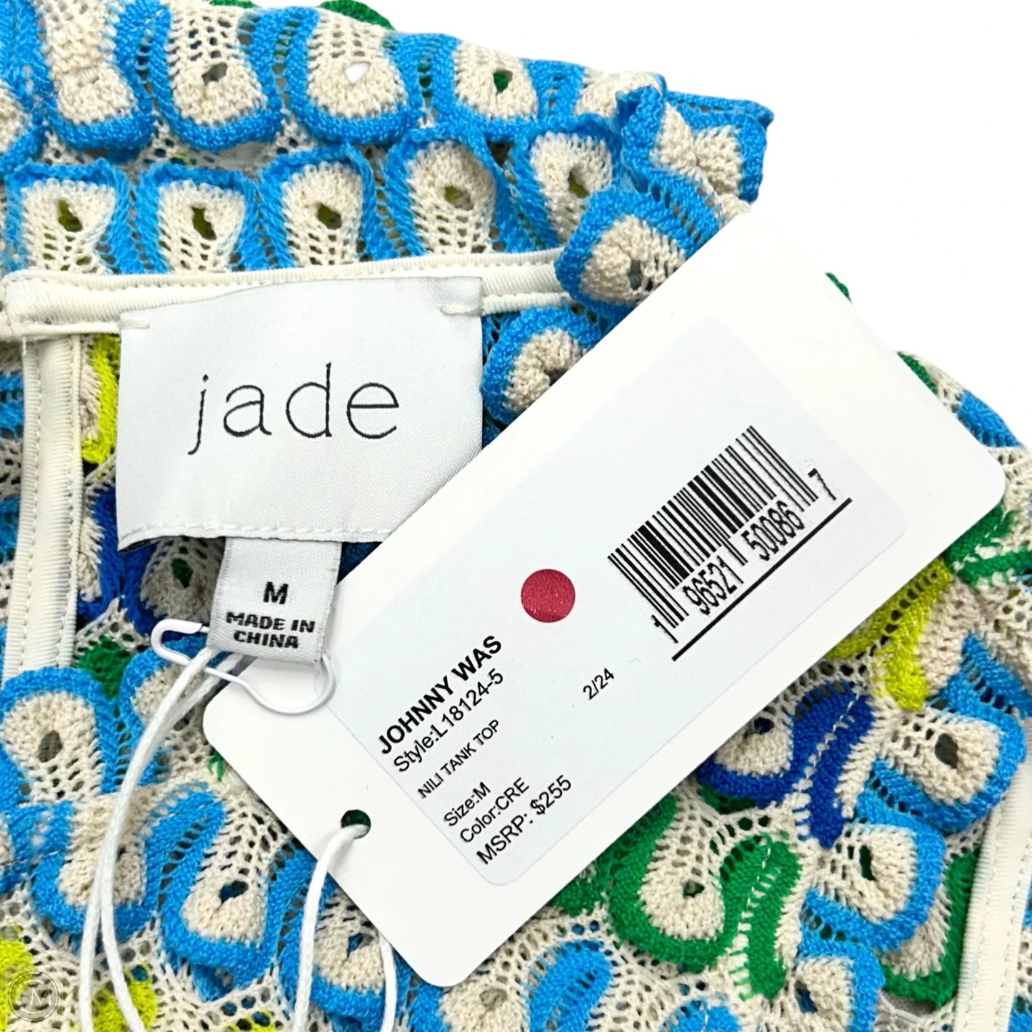 Top Sleeveless By Johnny Was In Blue & Green, Size: M