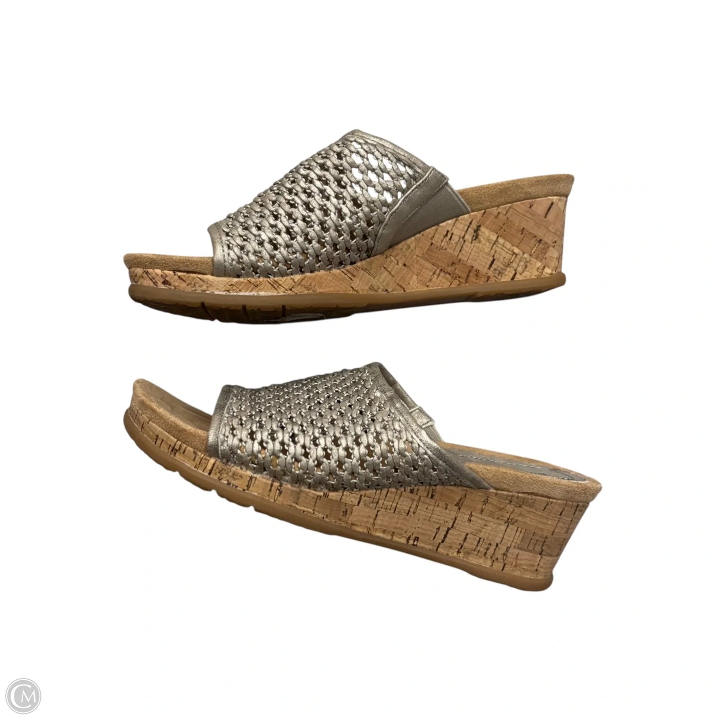 Sandals Heels Wedge By Bare Traps In Beige, Size: 7