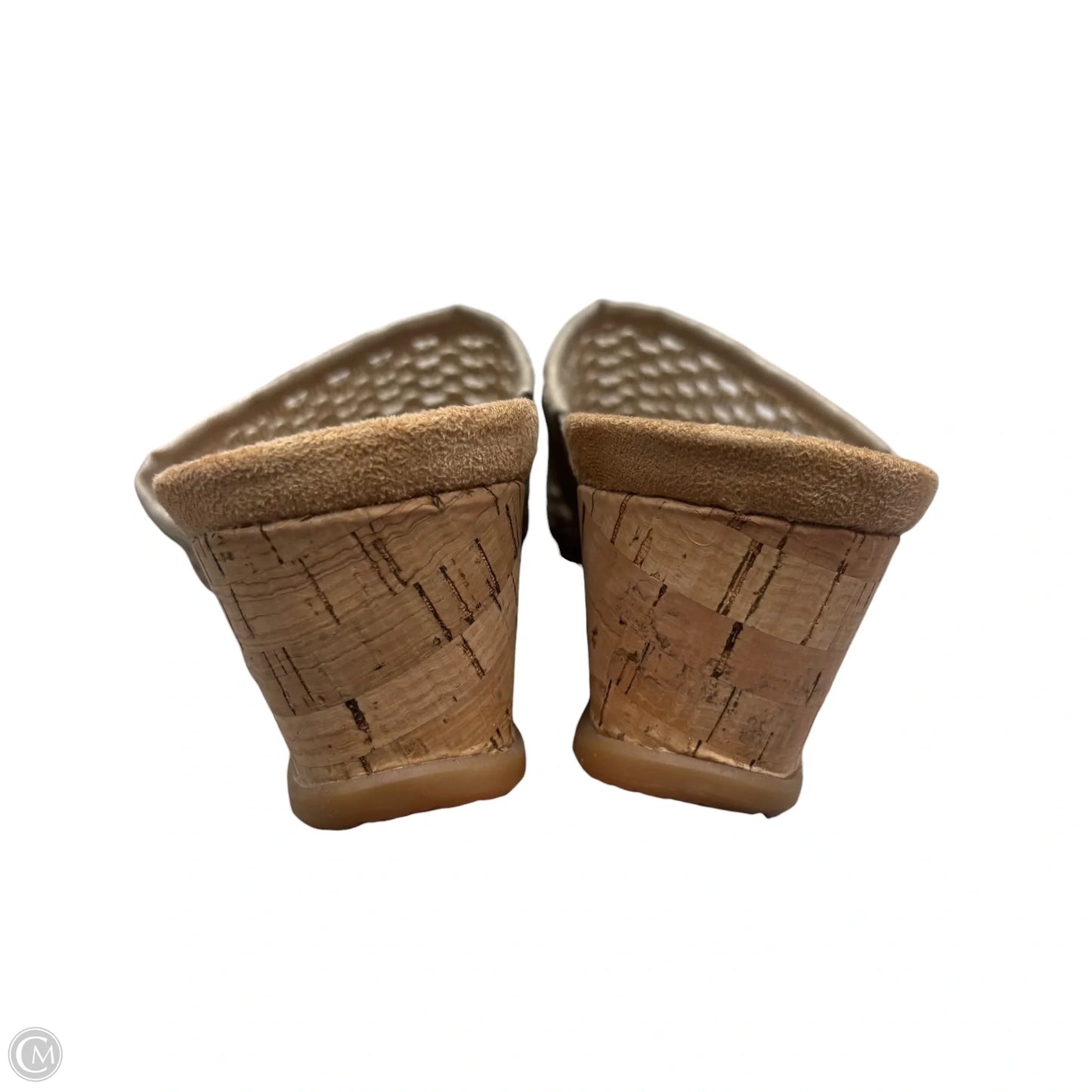 Sandals Heels Wedge By Bare Traps In Beige, Size: 7