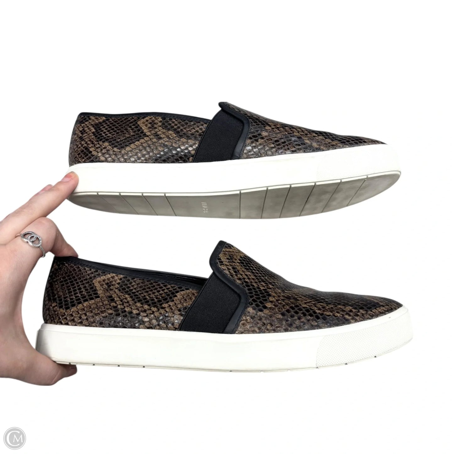 Shoes Sneakers By Vince In Snakeskin Print, Size: 9