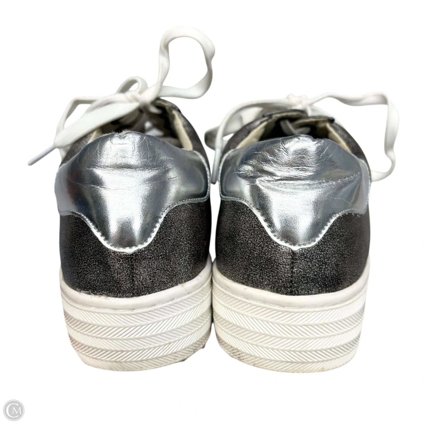 Shoes Sneakers By Corkys In Silver, Size: 8