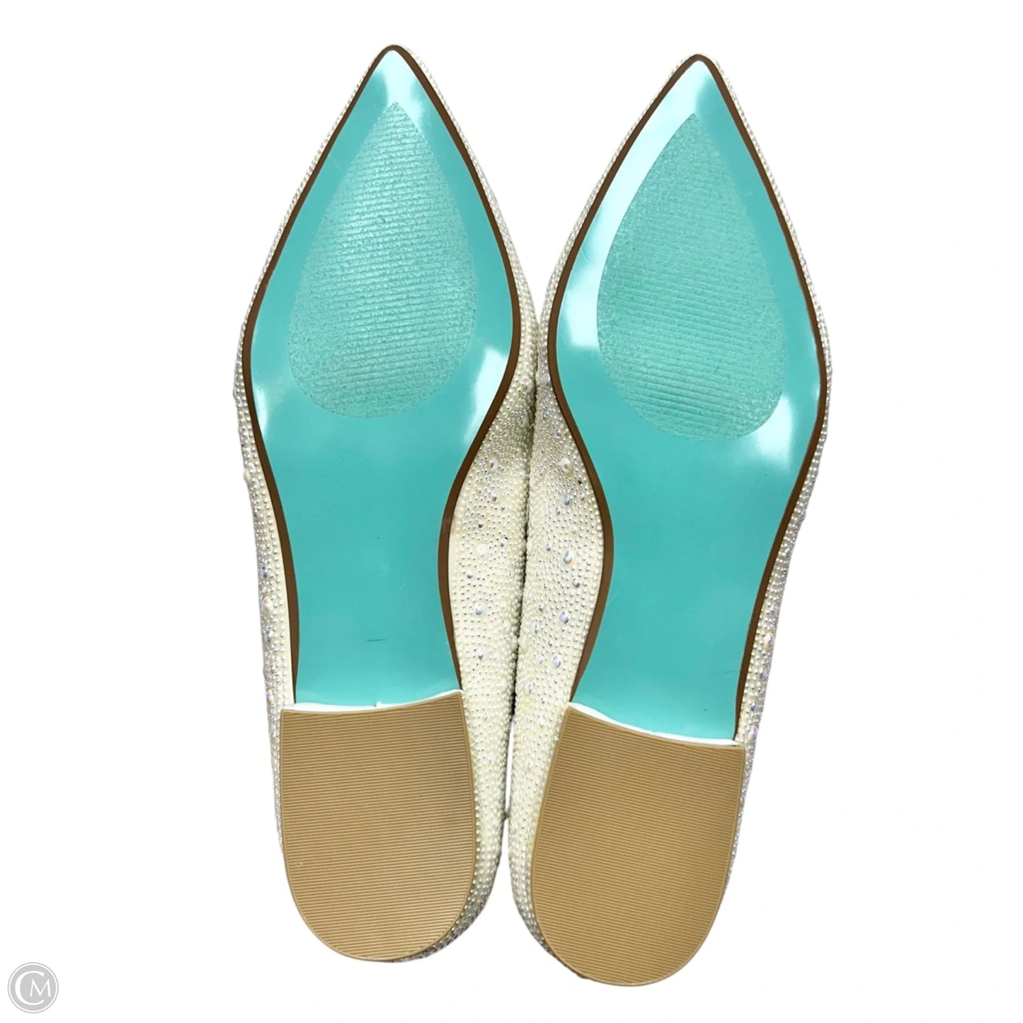 Shoes Flats By Betsey Johnson In White, Size: 8.5